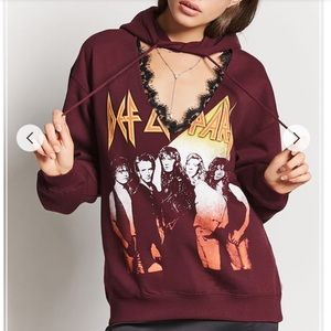 ❗️LAST CHANCE Def Leppard cut out Hoodie